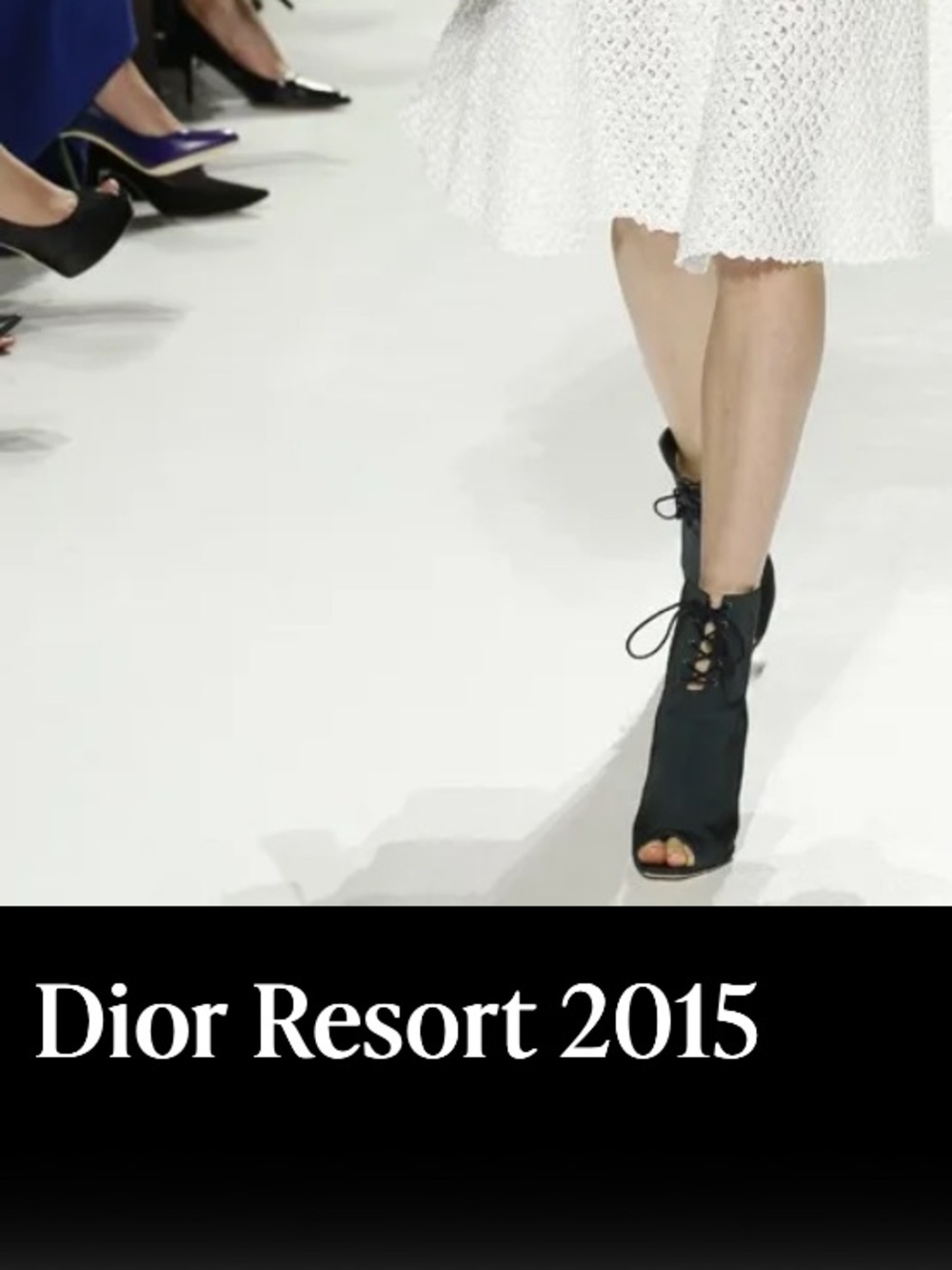 Christian Dior Navy lace up peep toe boots size 38 (7.5)